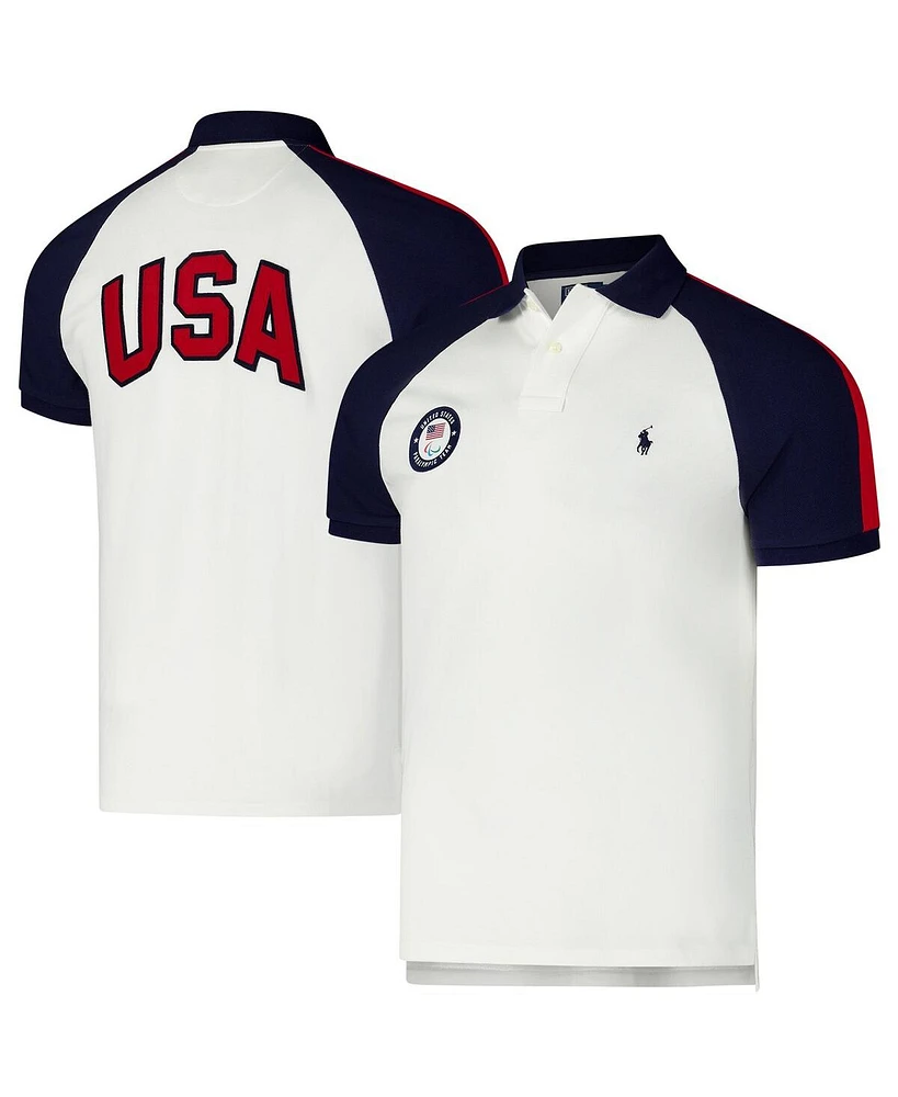 Polo Ralph Lauren Men's White U.s. Paralympics Villagewear Raglan