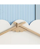 Slickblue Twin House-Shaped Bedside Floor Bed with Guardrails, Slats, without Door