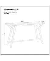 Streamdale Furniture 59.06 Inch Entryway Table for Living Room,Narrow Console Table with Solid Wood Legs