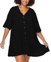 Raisins Curve Trendy Plus Sol Cotton Cover-Up