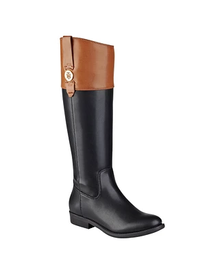 Tommy Hilfiger Women's Shano Riding Style Round Toe Boots