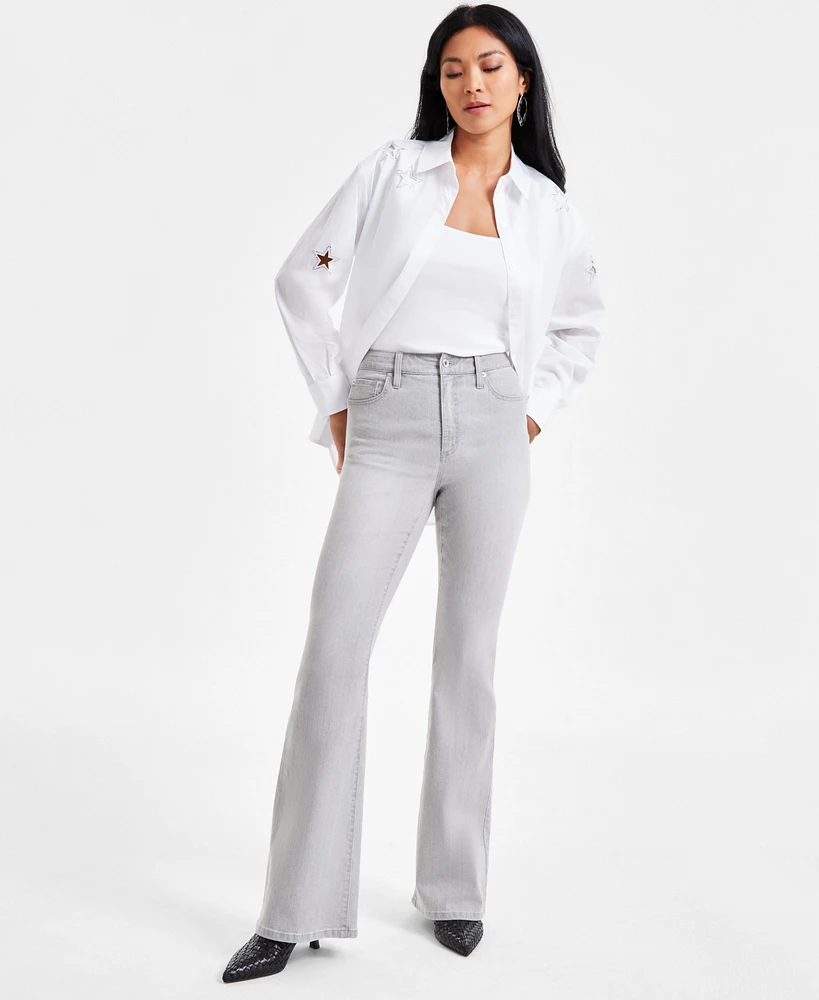 I.n.c. International Concepts Women's High-Rise Flare Jeans, Exclusively at Macy's