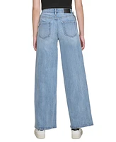 Dkny Jeans Women's High-Rise Wide-Leg