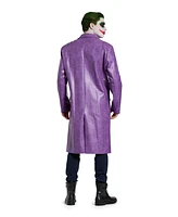 Suitmeister Men's Official Dc Comics Joker Coat - Halloween Costume Purple