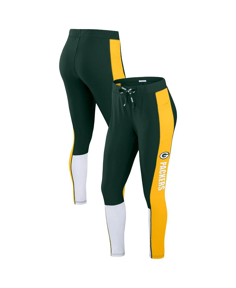 Women's Wear by Erin Andrews Green Bay Packers Color Block Leggings