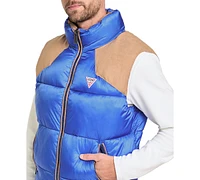 Guess Men's Fabric Block Puffer Vest