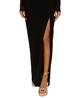 Adrianna by Papell Women's Mesh-Panelled Column Gown