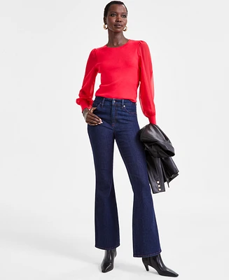I.n.c. International Concepts Women's High-Rise Flare Jeans, Exclusively at Macy's