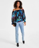 I.n.c. International Concepts Women's Off-The-Shoulder Top, Exclusively at Macy's