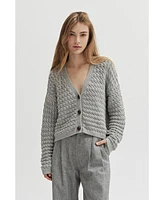 Crescent Women's Presley Textured Cardigan