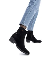 Xti Women's Italian Western Suede Booties By