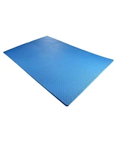 Everyday Essentials BalanceFrom Fitness 24 Sq Ft Interlocking Eva Foam Exercise Mat Tiles, Blue