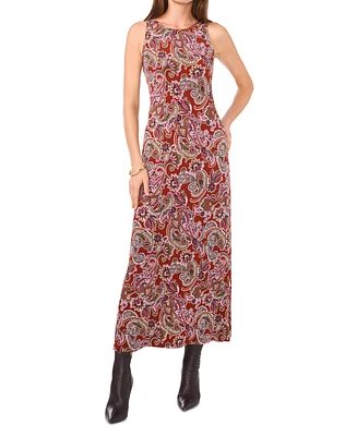 Vince Camuto Women's Paisley-Print Sleeveless Maxi Dress