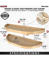 Rev-a-Shelf 32" Lazy Susan Half-Moon Shaped 2-Shelf Turner, 4WLS882-32-570