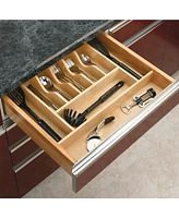 Rev-a-Shelf 9 Cutlery Compartment Tray Cabinet Insert Tall, Maple, 4WCT-3