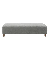 Modern Upholstered Ottoman Bench,Comfortable End-of-Bed Seat for Bedroom or Living Room-The Pop Home