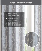 Madison Park Averil Grommet Top Sheer Window Curtain, sheer Curtain