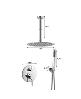 Mondawe 10 Inch Round Bathroom Shower Set