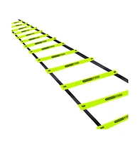 HolaHatha 20 Ft 12 Rung Yellow Adjustable Sports Agility Fitness Training Ladder