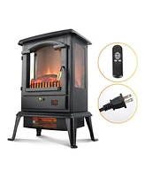 Voltorb Freestanding Portable Electric Fireplace Heater Stove w/Remote Control