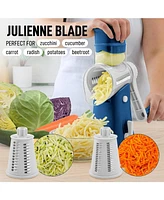 Rotary Cheese Grater with 5 Interchangeable Stainless Steel Blades