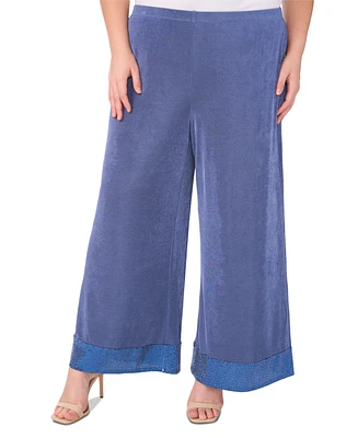 Msk Plus Jersey-Knit Wide-Leg Pants