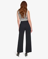 Calvin Klein Petite High-Rise Wide-Leg Pants