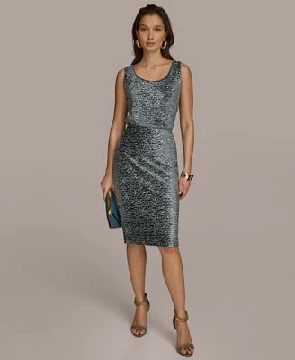 Donna Karan New York Sequin Tank Top Pencil Skirt