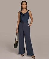 Donna Karan New York Women's Pinstripe Wide-Leg Pants