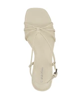Calvin Klein Women's Poeta Kitten Heel Strappy Dress Sandals