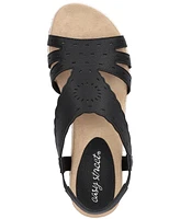 Easy Street Women's Fran Wedge Heel Sandals