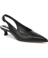 Franco Sarto Women's Marlow Pointed Toe Slingback Kitten Heel Pumps