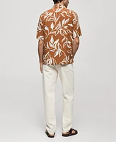 Mango Men's Regular-Fit Hawaiian-Print Shirt