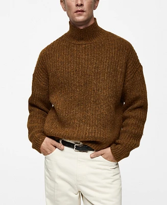 Mango Men's Ribbed-Knit Sweater