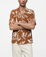 Mango Men's Regular-Fit Hawaiian-Print Shirt