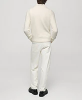 Mango Men's Perkins-Collar Knit Sweater