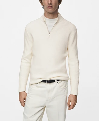 Mango Men's Perkins-Collar Knit Sweater