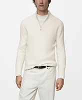 Mango Men's Perkins-Collar Knit Sweater