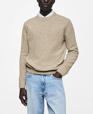 Mango Men's Marled Wool-Knit Sweater