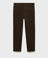 Mango Men's Regular-Fit Corduroy Pants