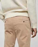 Mango Men's Slim-Fit Corduroy Pants