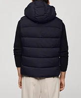 Mango Men's Water-Repellent Quilted Vest