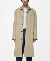 Mango Men's Relaxed-Fit Water-Repellent Trench Coat