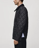 Mango Men's Water-Repellent Quilted Jacket