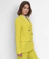 Dkny Petite Classic Double-Breasted Blazer