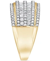 Diamond Multi Row Ring (1 ct. t.w.) in 14k Yellow Gold