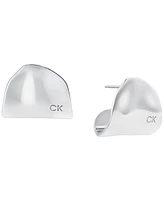 Calvin Klein Stainless Steel Elongated Curved Drop Earrings