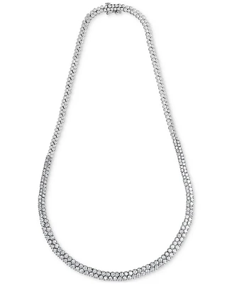 Diamond Double Row 18" Necklace (10 ct. t.w.) in 14k White Gold