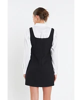 English Factory Women's Twill Mini Dress