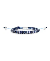 Bling Jewelry Natural Stone Retro Chakra Bolo Bracelet Adjustable
